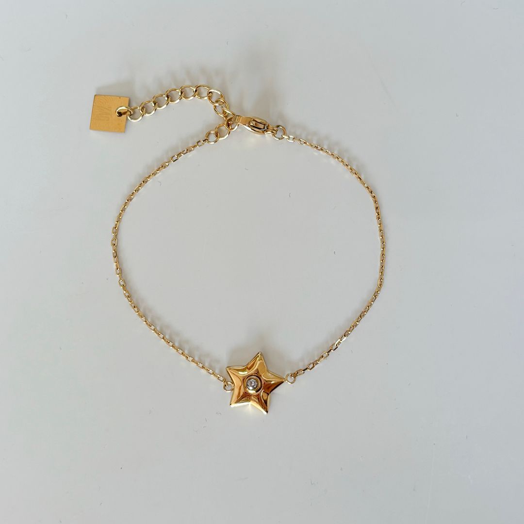 Bracelet Étoile - Acier Doré