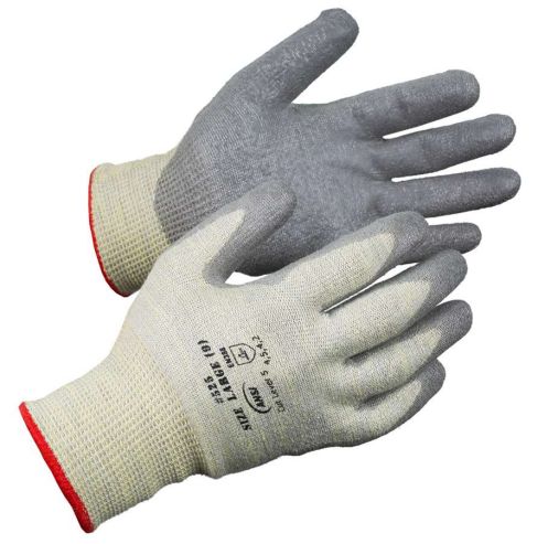 Code: 525RT - ANSI Cut Level A6 Aramid-HPPE Blend Polyurethane Coated Glove