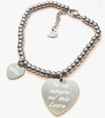 Bracciale acciaio sempre nel mio regolabile