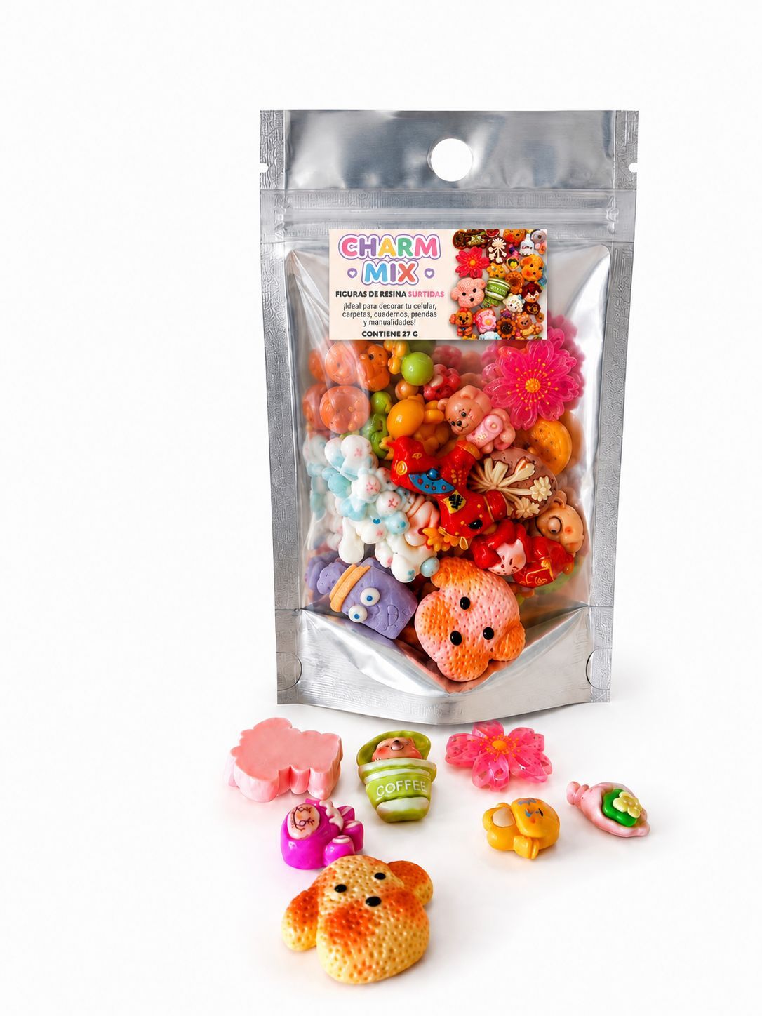 CHARM MIX FIGURAS DE RESINA SURTIDAS x 27Grs