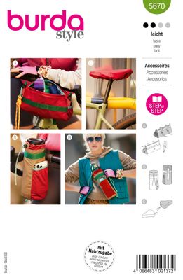 🚲 Burda Style Mönster 5670 – Cykelaccessoarer