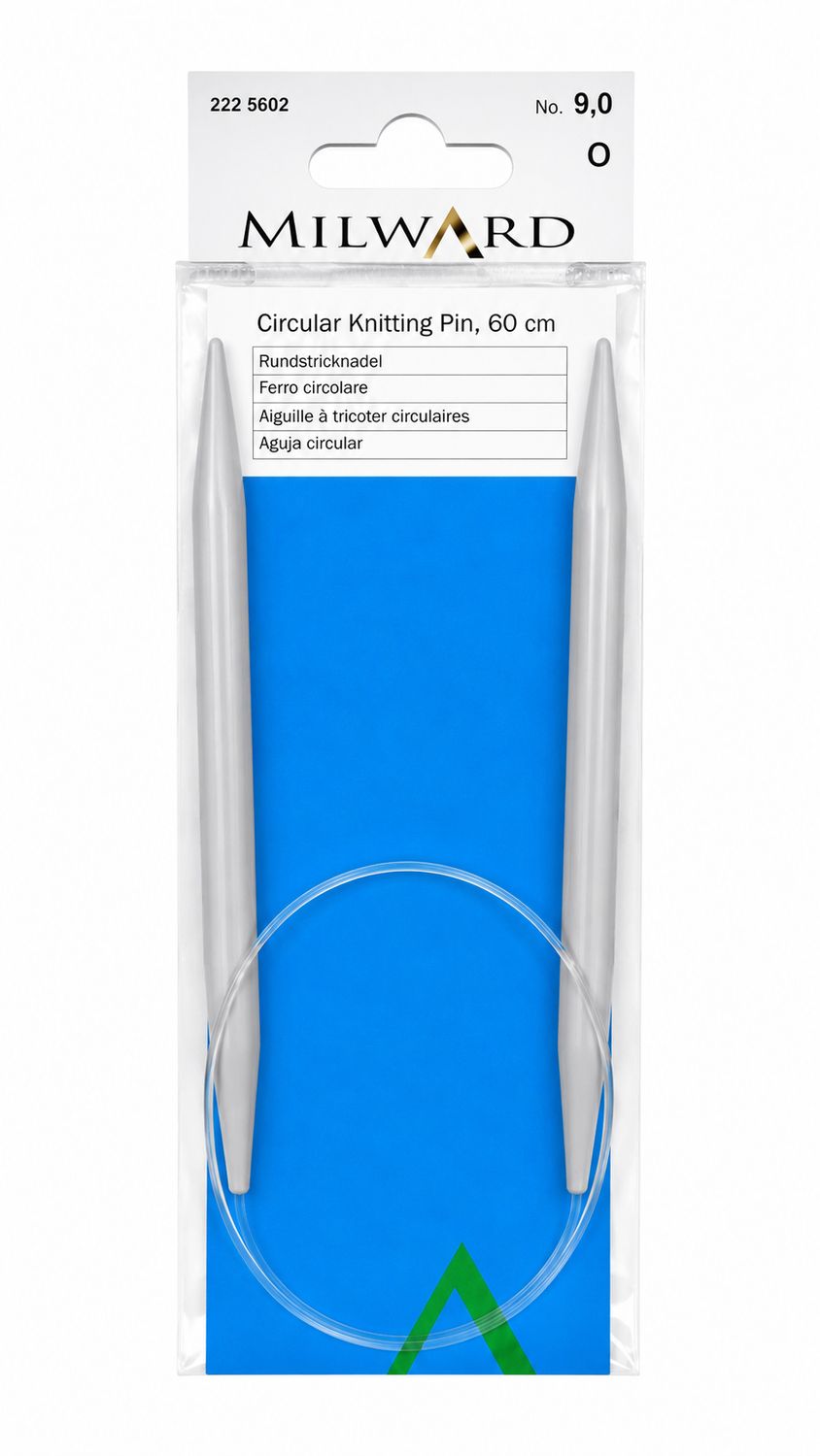 🧶 Milward Rundsticka 60 cm – 9,0 mm Plast