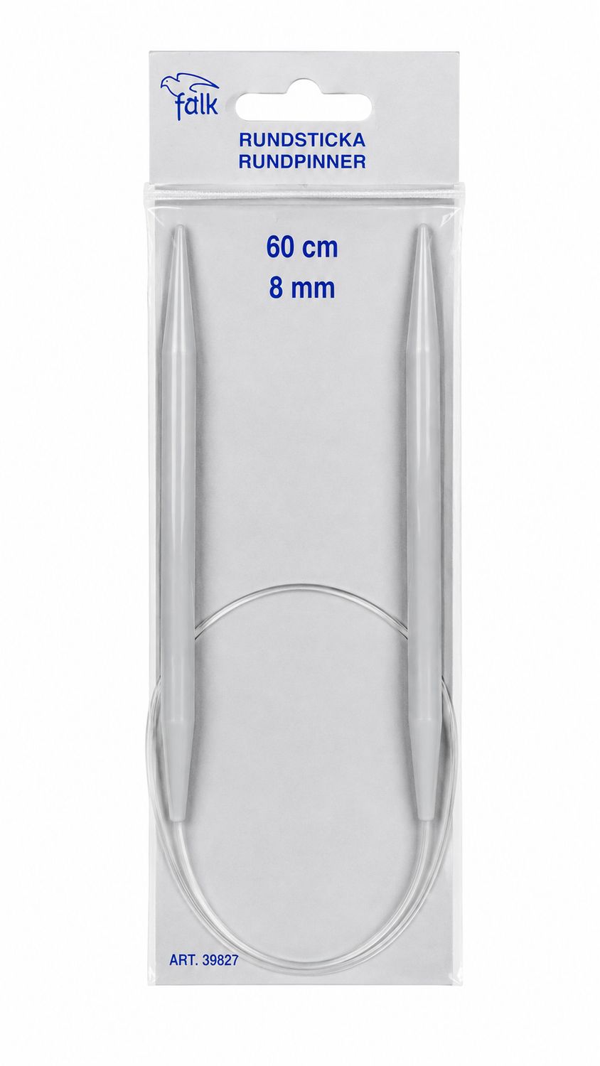 🧶 Falk Rundsticka 60 cm – 8,0 mm Plast