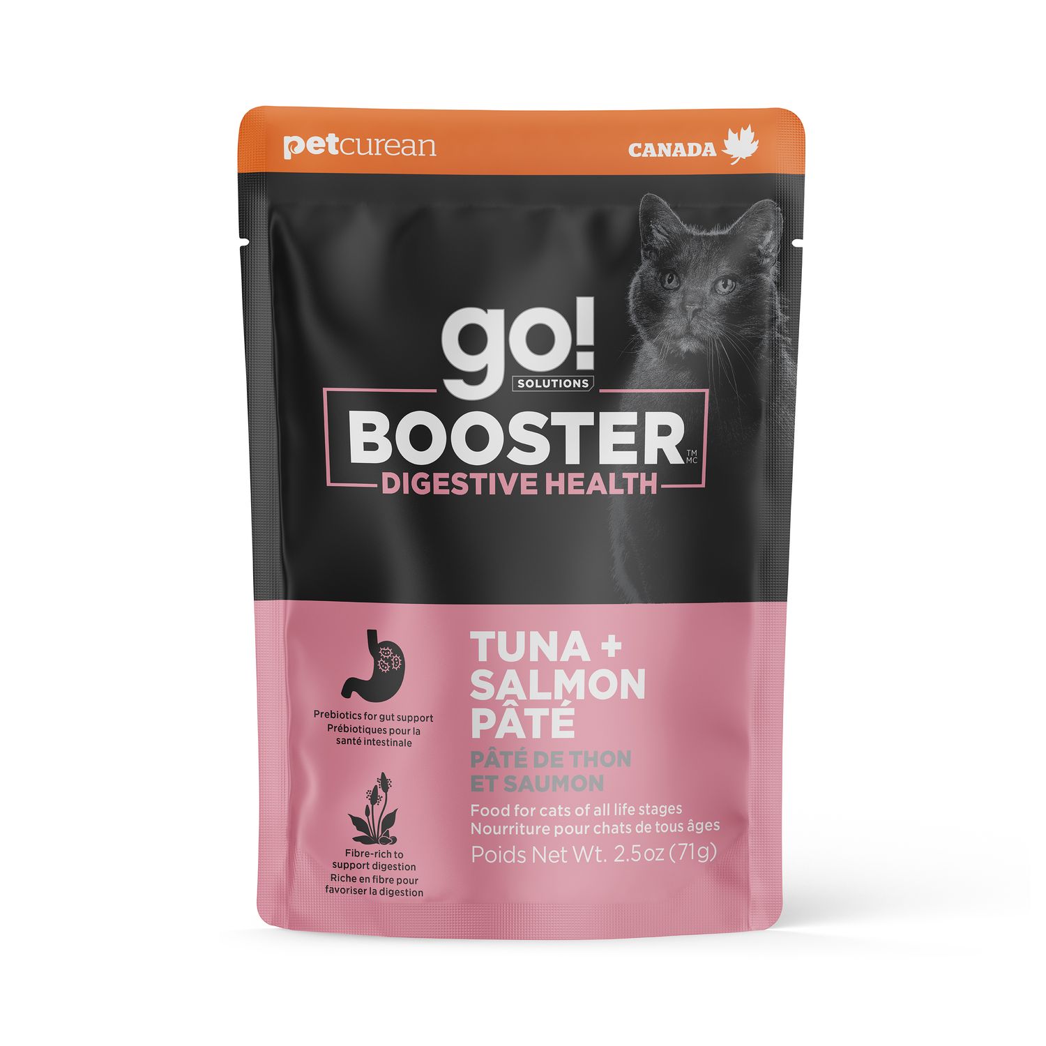 Go! chat / Booster , digestion pâté thon et saumon ,2.5 oz
