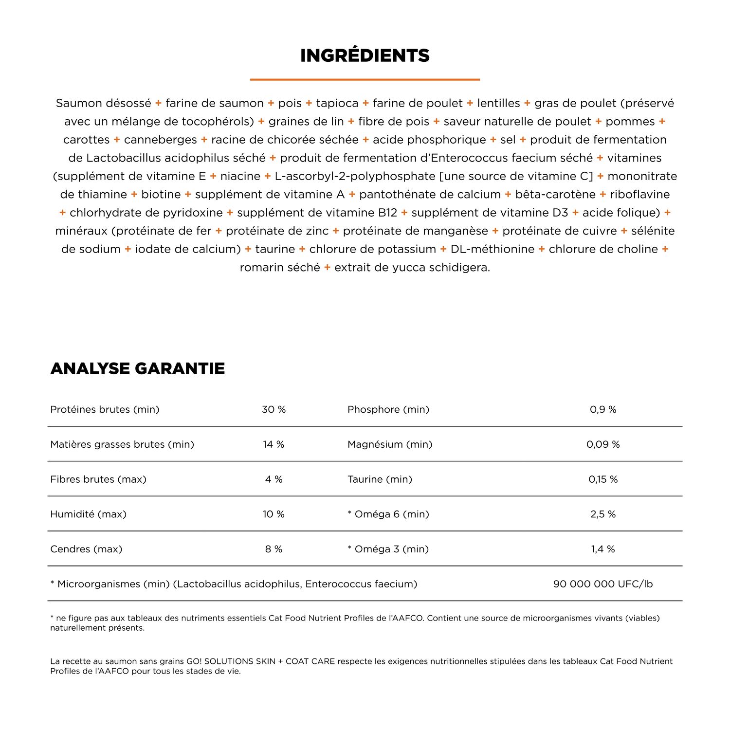 Recette au saumon pour chats Go! Solutions Peau et pelage