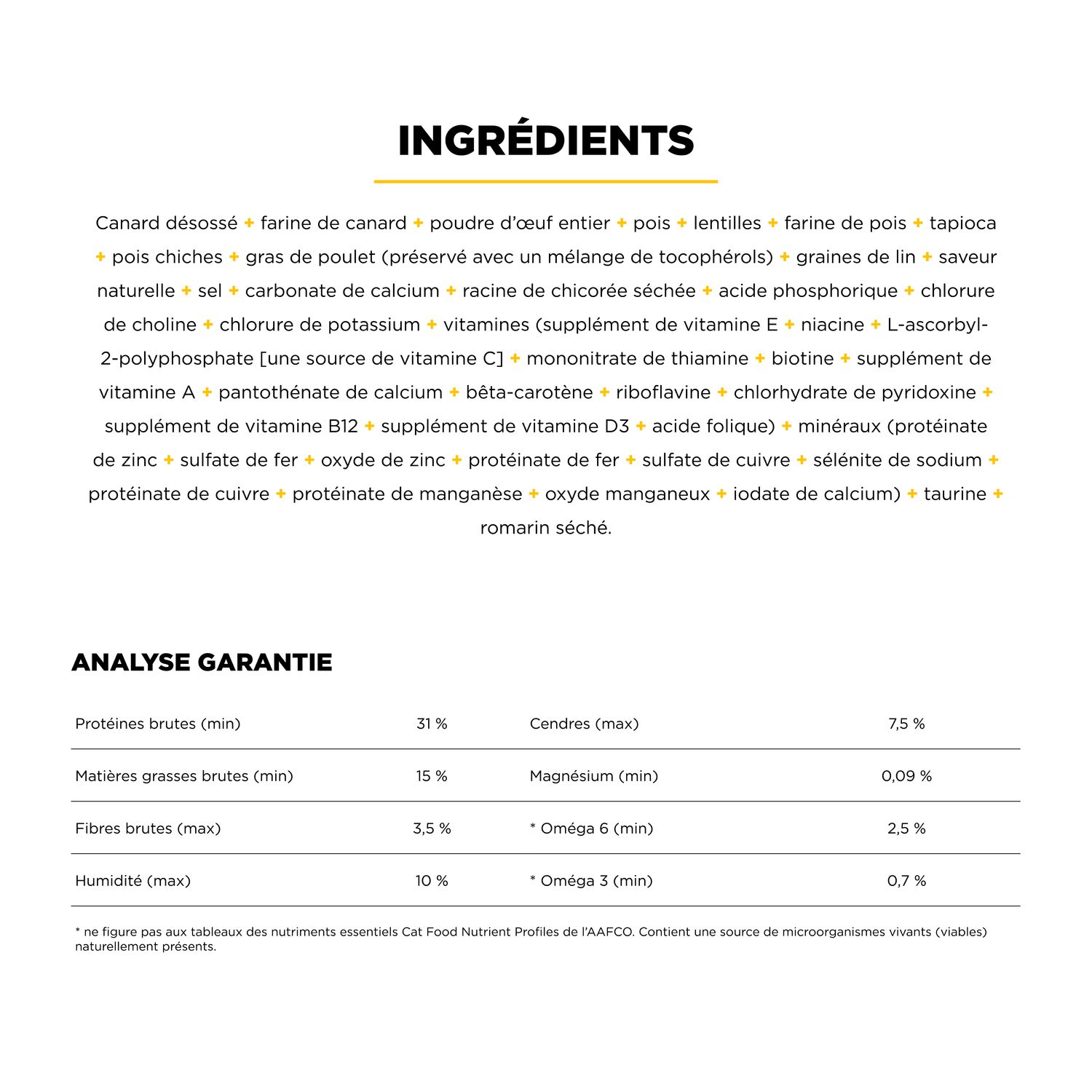 Recette au canard pour chats Go! Solutions Sensitivities