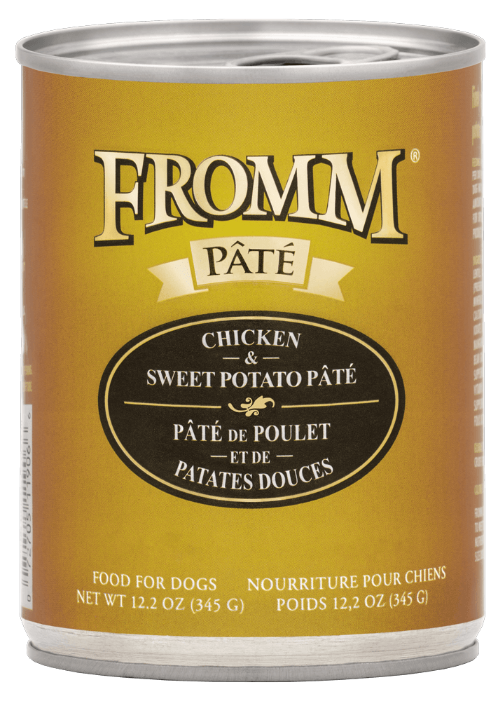 Conserve Poulet, Patates Douces  pour chien, de Fromm 12oz