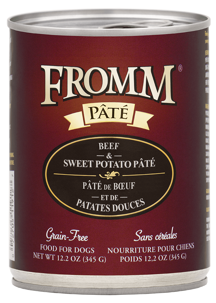 Conserve au Boeuf et Patates Douces pour chien, de Fromm 12oz