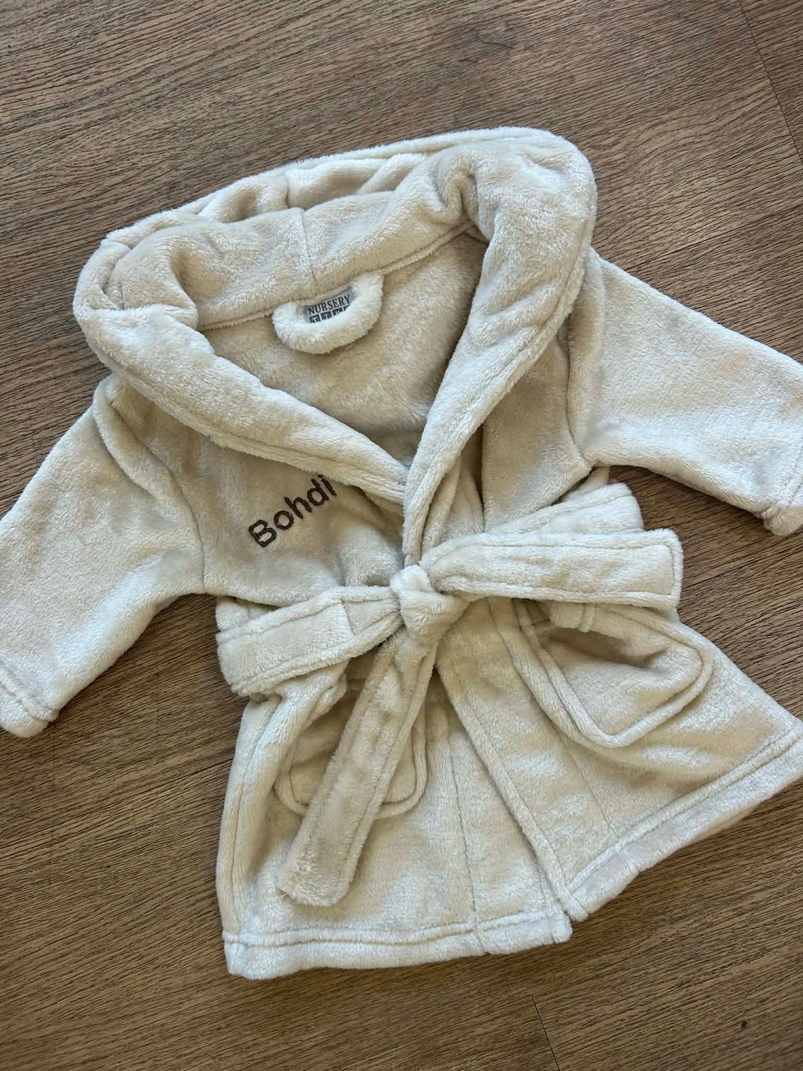Personalised Dressing Gown - Beige