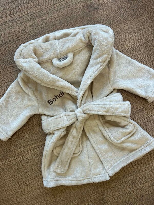 Personalised Dressing Gown - Beige