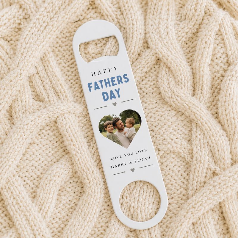 Fathers Day Photo Bottle Opener