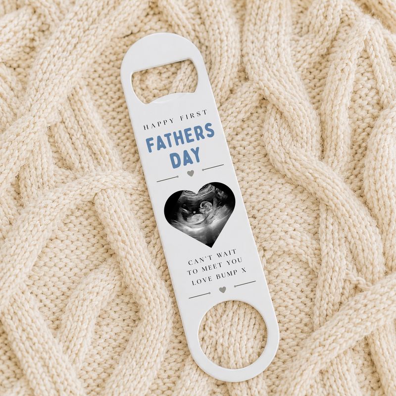 Fathers Day Scan Photo Bottle Opener