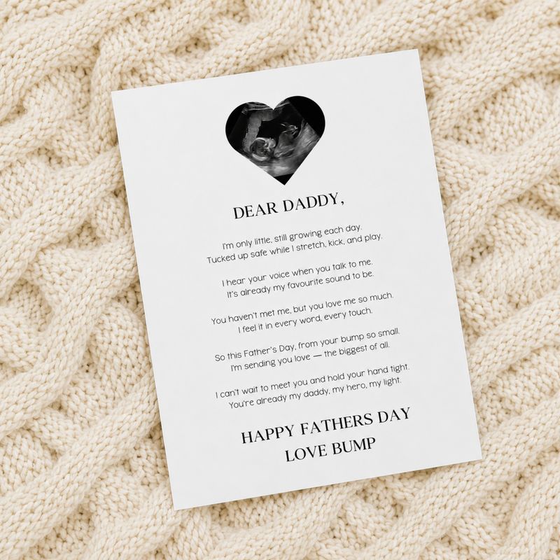 Dear Daddy From Bump Card