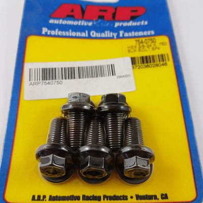 ARP 3/8"-24 x 3/4" UNF Hex Flange Chromoly Bolt Kit - 5 Pk