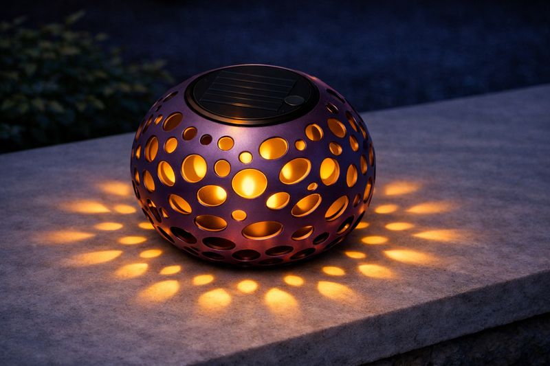 🌞 Galaxy Sphere Solar Laterne