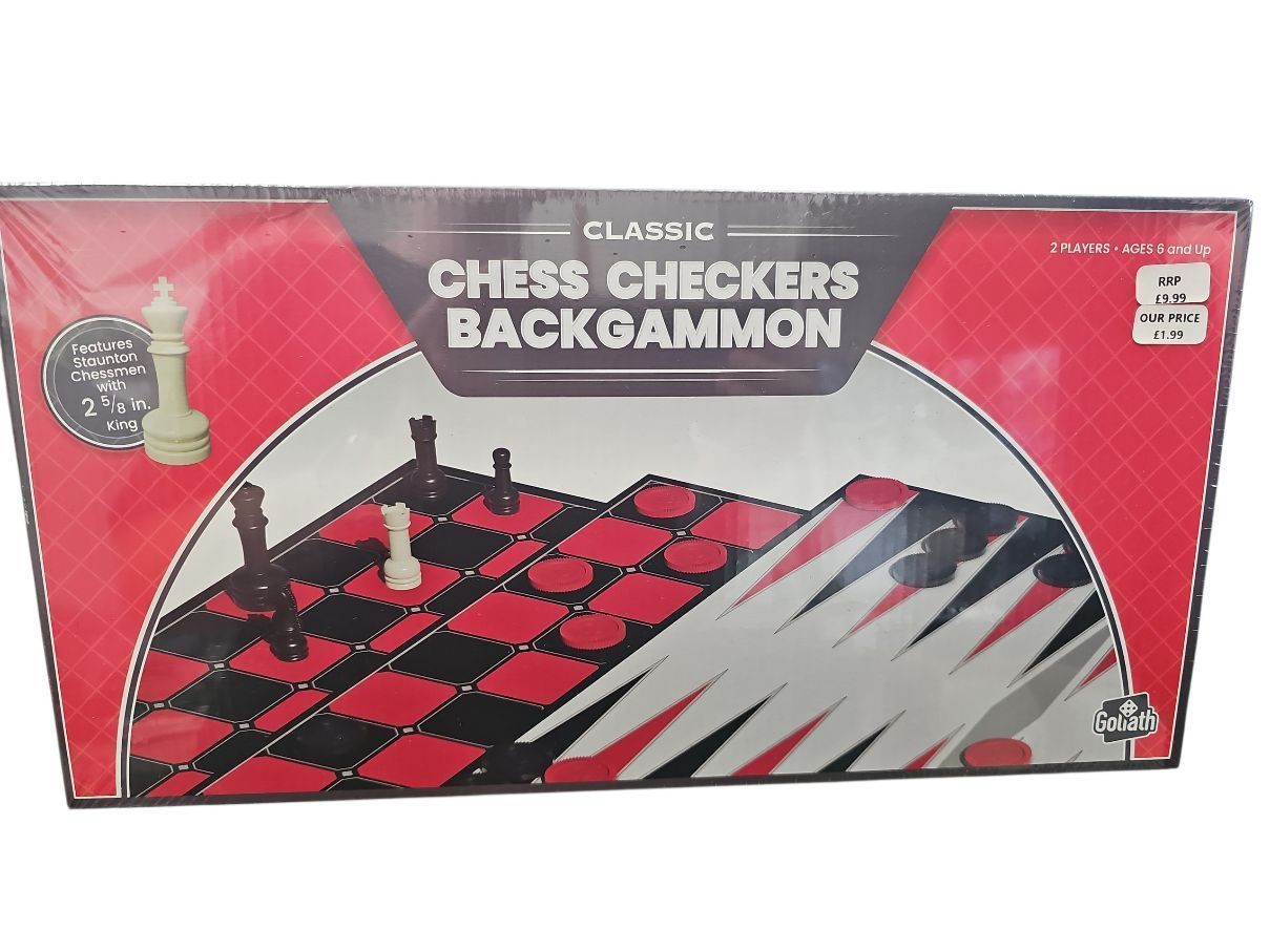 Chess, Checkers Backgammon