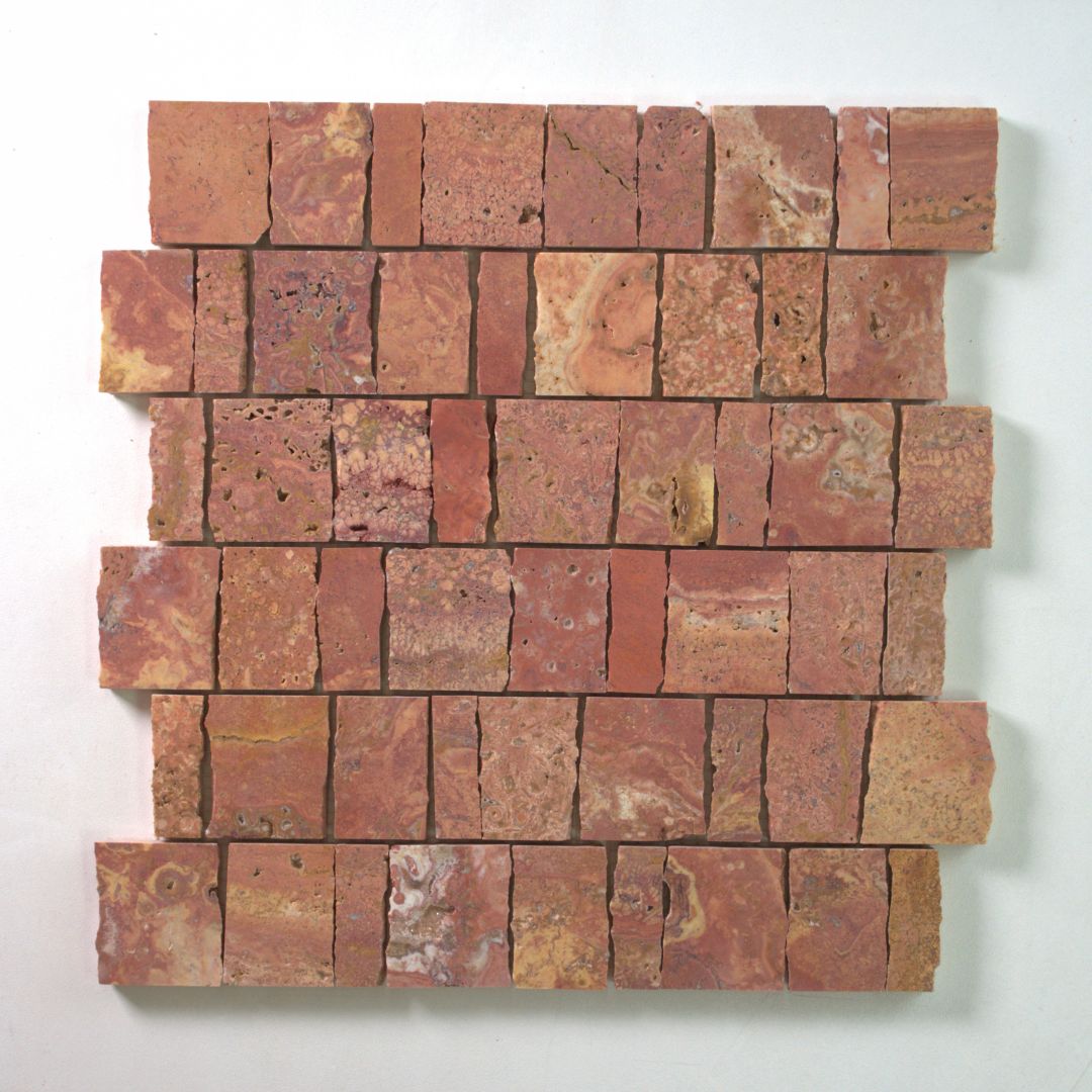 Eon Modular Rosso Travertine Mosaics