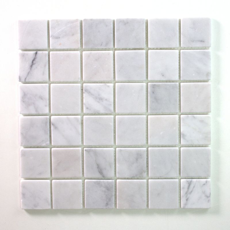 Eon Square Carrara Honed Mosaics