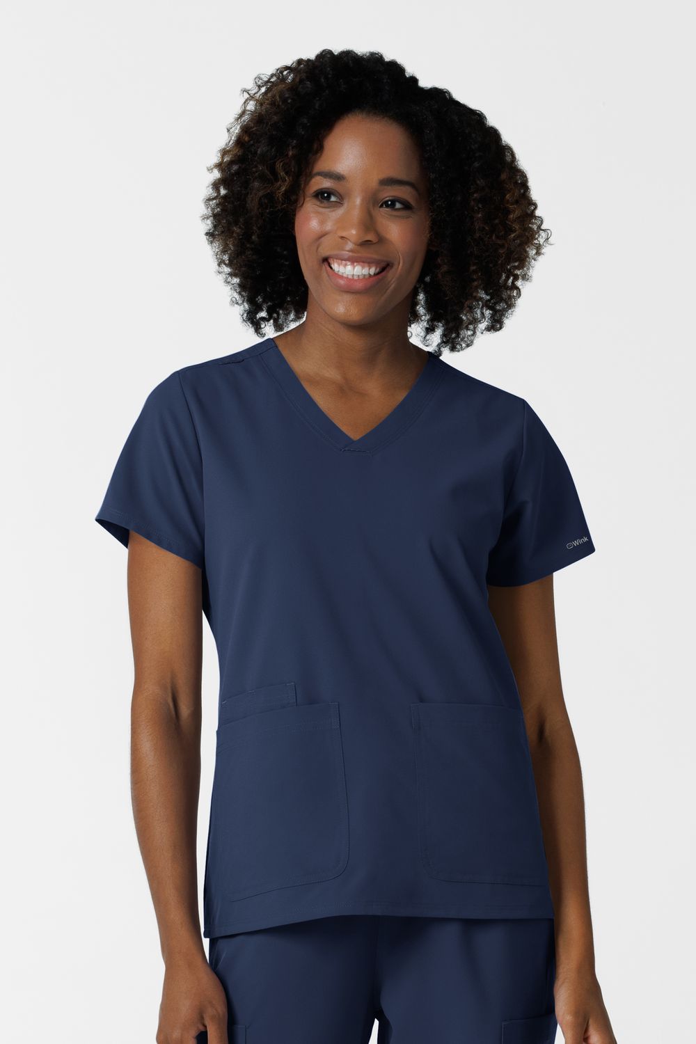 Casacca donna 6180 scollo a V navy blue