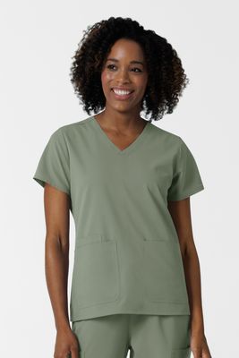 Casacca donna 6180 scollo a V sage