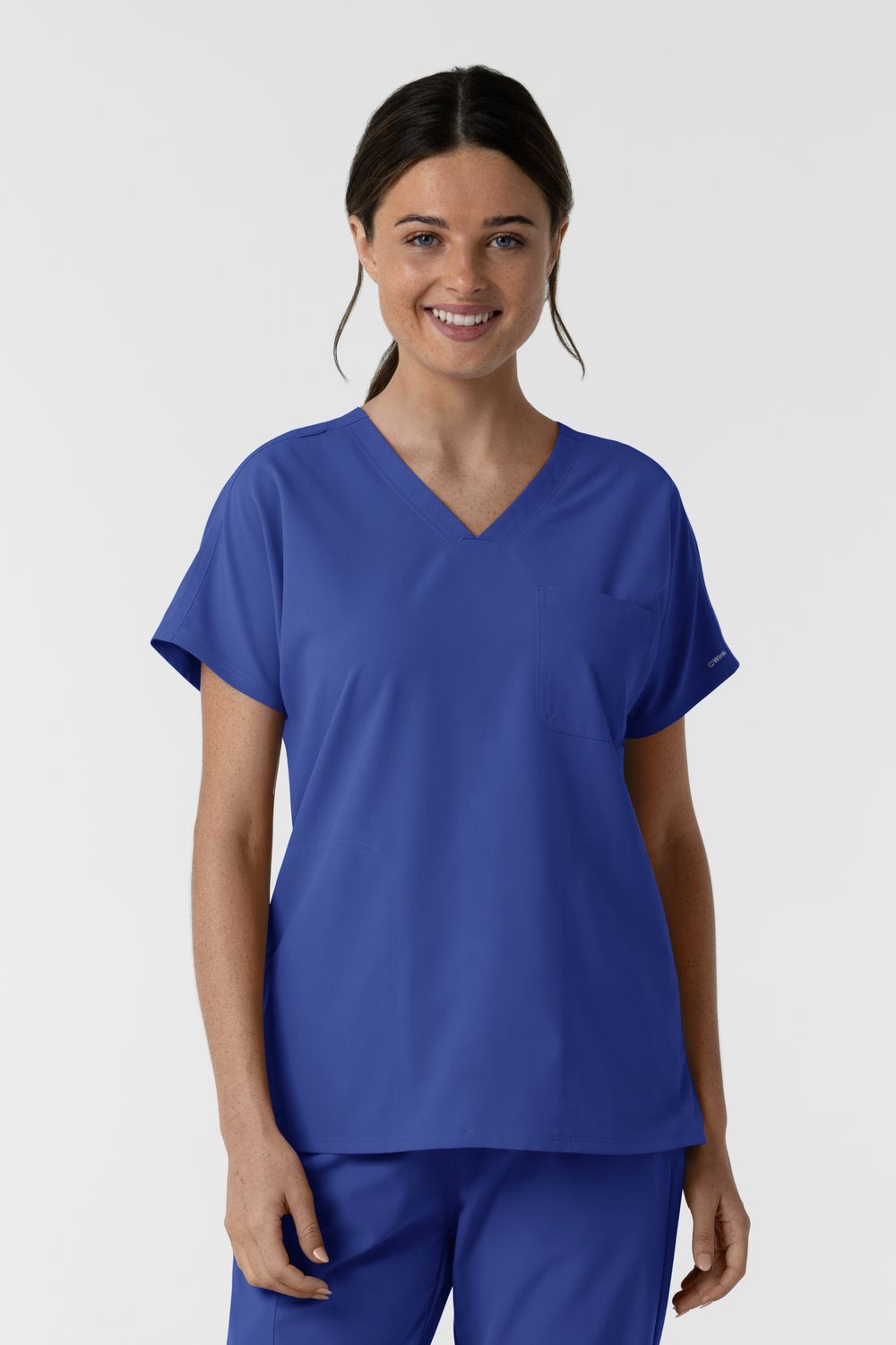 Casacca donna 6280 scollo a V galaxy blue