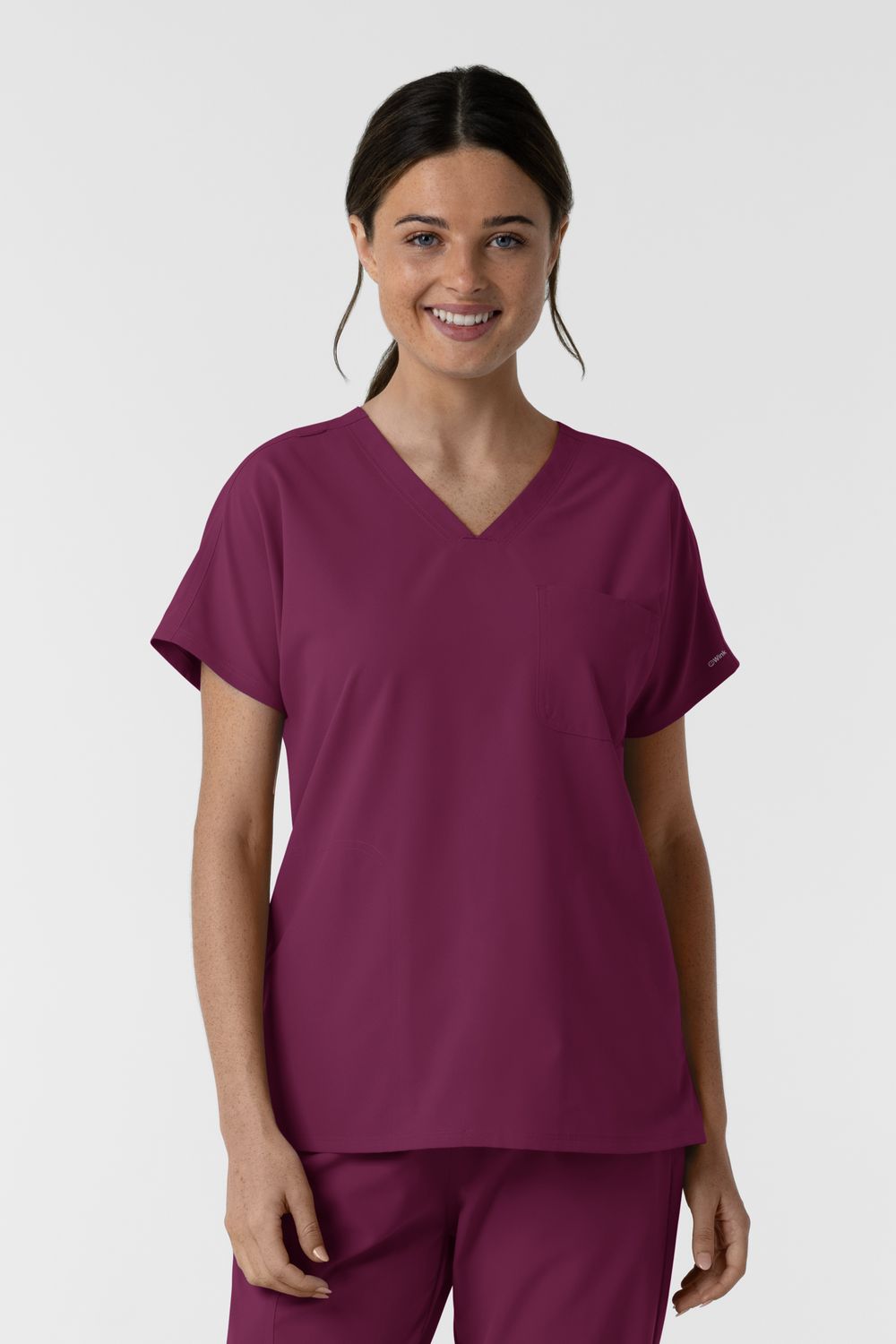 Casacca donna 6280 scollo a V wine