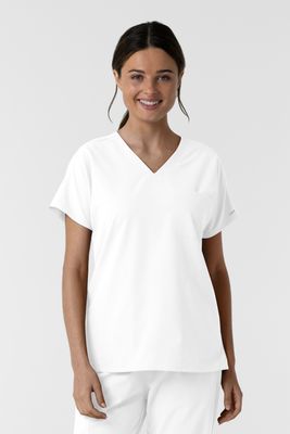 Casacca donna 6280 scollo a V white