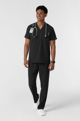 Casacca uomo 6380 scollo a V black