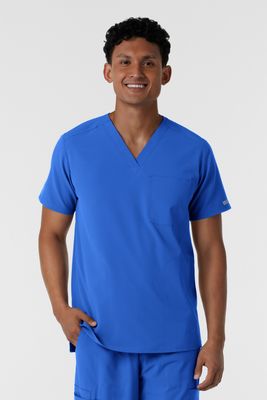 Casacca uomo 6380 scollo a V royal blue