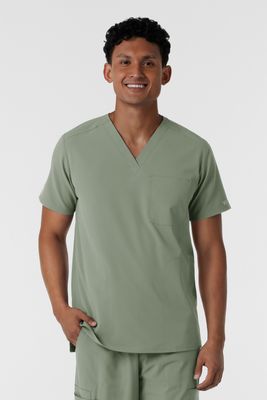 Casacca uomo 6380 scollo a V sage