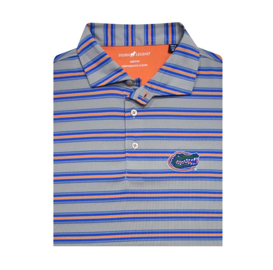 Gators Stripe Logo Polo