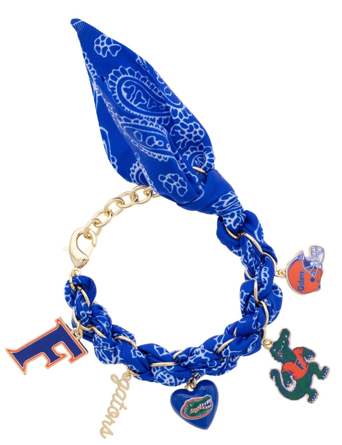 Florida Gators Bandana Charm Bracelet
