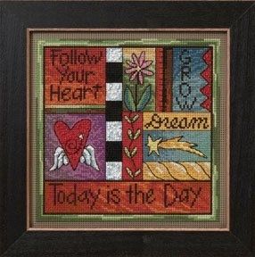 Today is the Day by Mill Hill 2012 Everyday Series Sticks Collection Beaded cross stitch embroidery kit