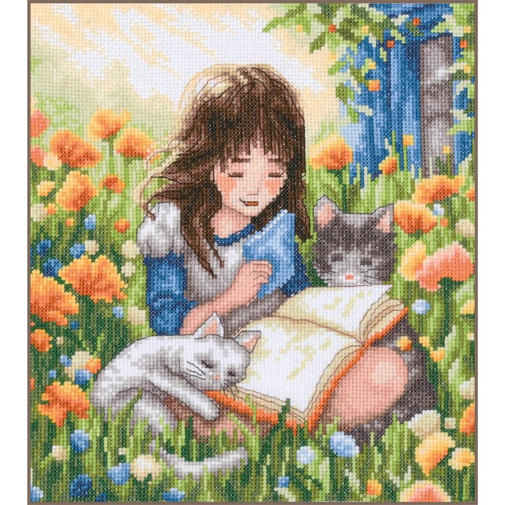 Relaxing in the Garden by Vervaco 2025 Counted cross stitch kit