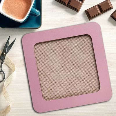 Dusty pink magnetic embroidery frame 14cm x 14cm or 5.5"x5.5" by Wonderland Crafts Wooden Hoop Frame on magnets