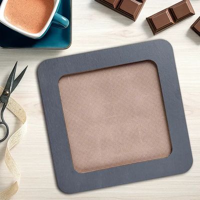 Black magnetic embroidery frame 14cm x 14cm or 5.5"x5.5" by Wonderland Crafts Wooden Hoop Frame on magnets