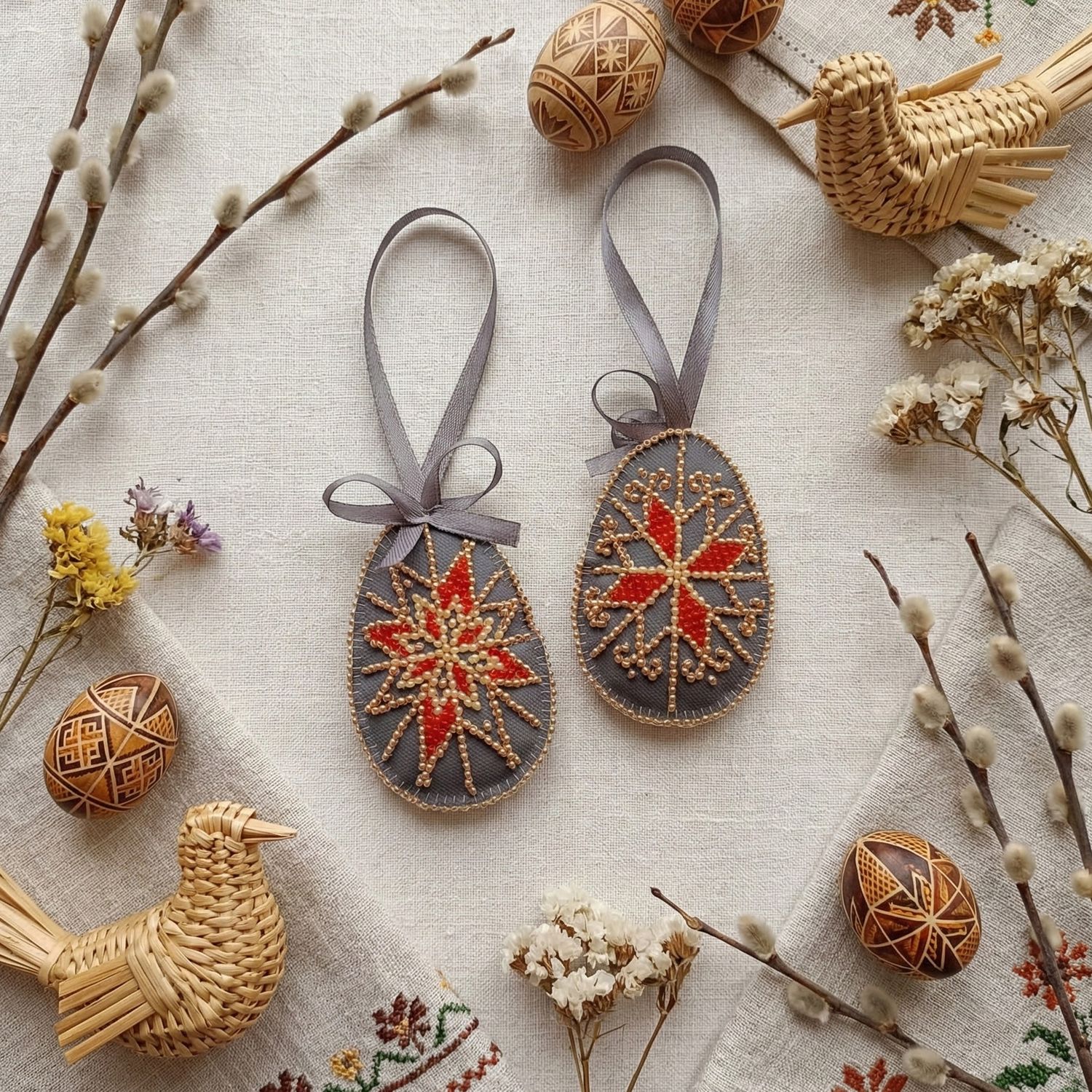 Easter Star by Abris Art Easter Scenes Decoration Bead Embroidery Kit