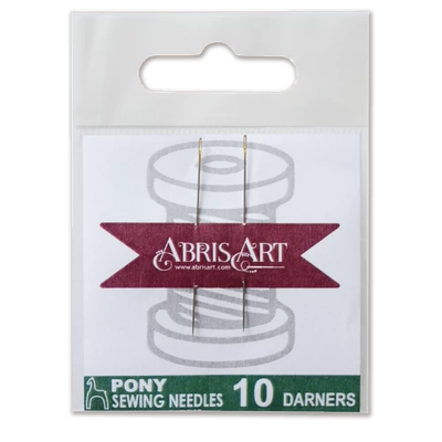 Short darning needles for bead embroidery by Pony Sewing Needles #10 (2 pcs.)