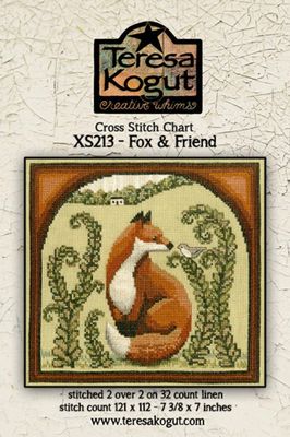 Fox &amp; Friend by Teresa Kogut's Creative Whims 2020 Counted cross stitch pattern