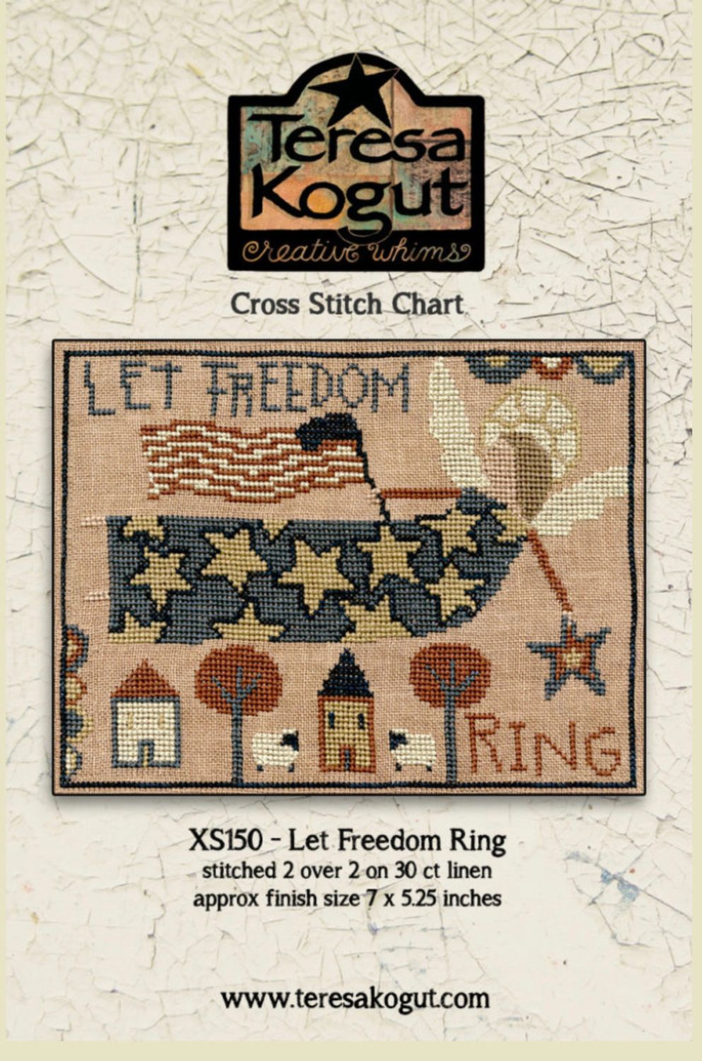 Let Freedom Ring by Teresa Kogut's Creative Whims Counted cross stitch pattern