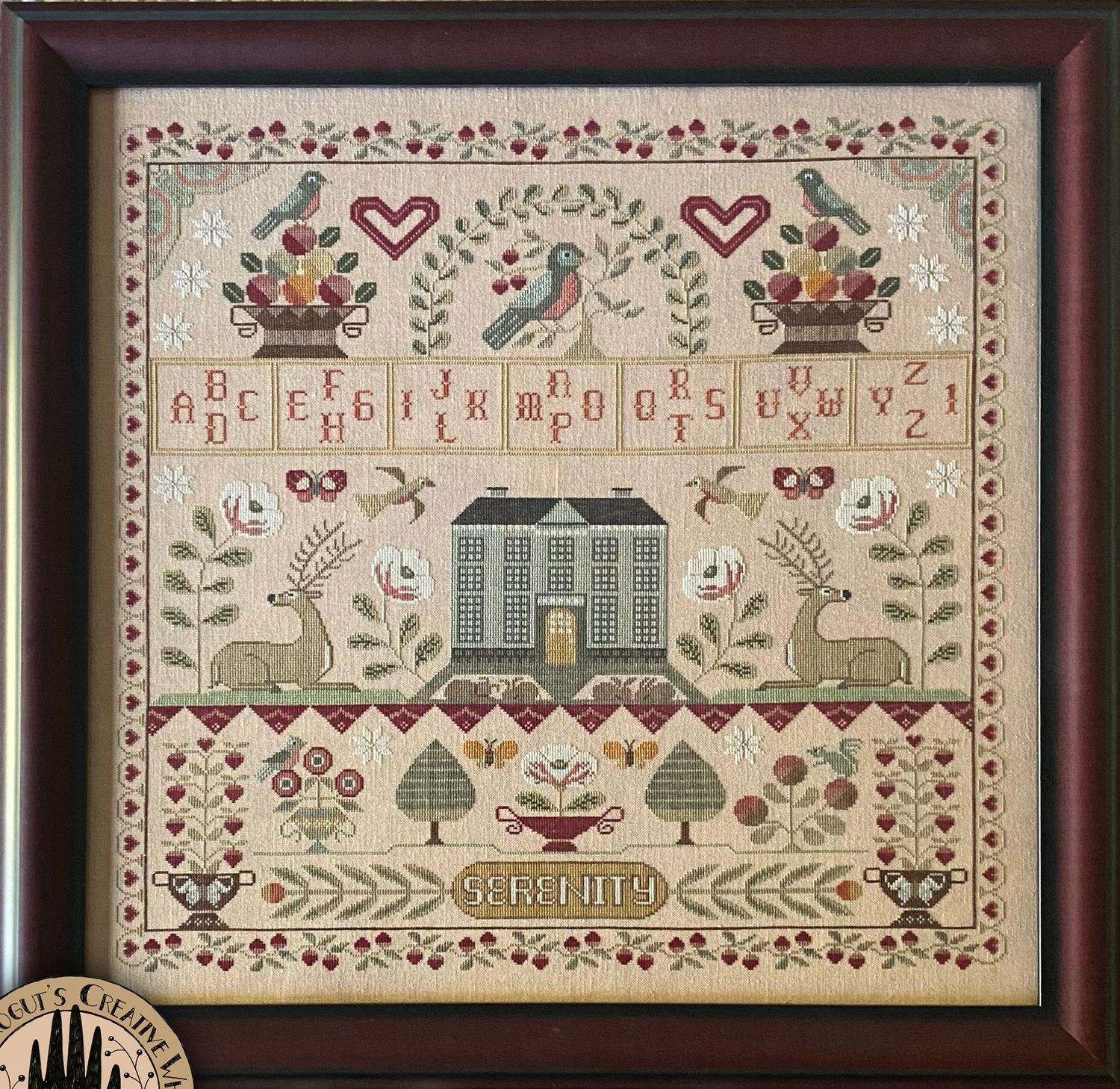 Serenity by Teresa Kogut's Creative Whims 2024 Counted cross stitch Sampler Book