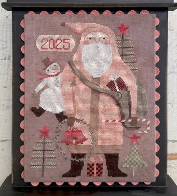Pink Coat Santa by Teresa Kogut's Creative Whims 2025 Counted cross stitch pattern