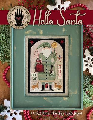 Hello Santa by Teresa Kogut's Creative Whims 2024 Counted cross stitch Sampler Book
