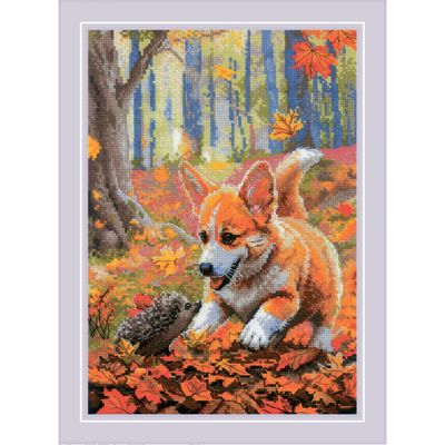 Meeting in a Forest by Riolis 2024 Counted cross stitch kit with wool thread
