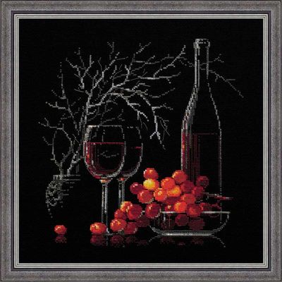 Still Life with Red Wine by Riolis 2011 Counted cross stitch kit