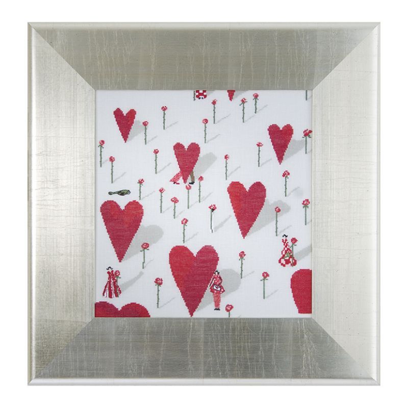 Heart Garden (Herzgarten) by Acufactum Spring &amp; Summer Collection Counted cross-stitch kit