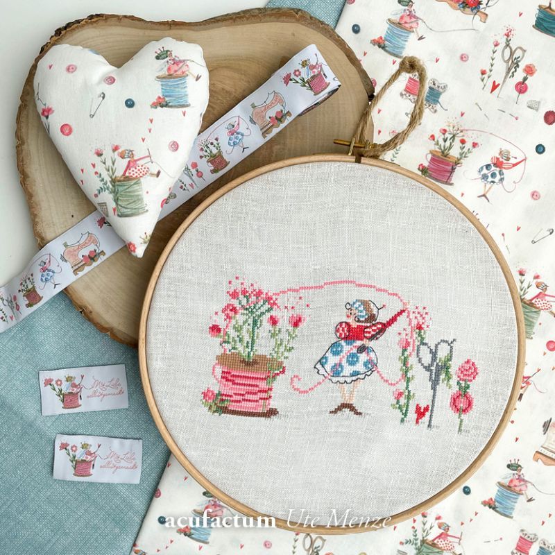 Thread play (Fadenspiel) by Acufactum Spring &amp; Summer Collection Counted cross-stitch pattern