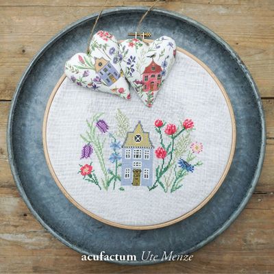Flower House (Blütenhaus) by Acufactum Spring &amp; Summer Collection Counted cross-stitch pattern