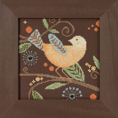 Yellow Bird by Mill Hill 2018 Out on a Limb Series Debbie Mumm Collection Beaded counted cross stitch kit