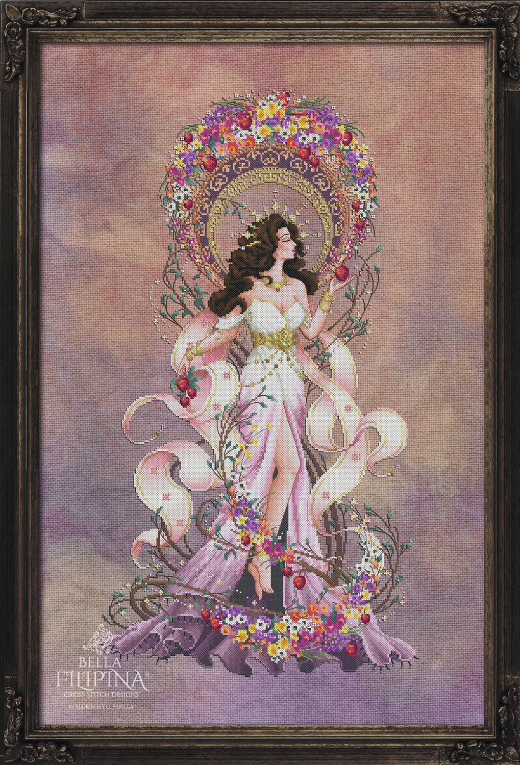 Pre-order! Persephone, Goddess of Spring, Queen of the Underworld by Bella Filipina Designs 2026 Cross stitch pattern